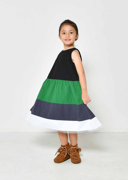 【130~150】 ローンAラインワンピース ★2124203j★キッズサイズ 子供服